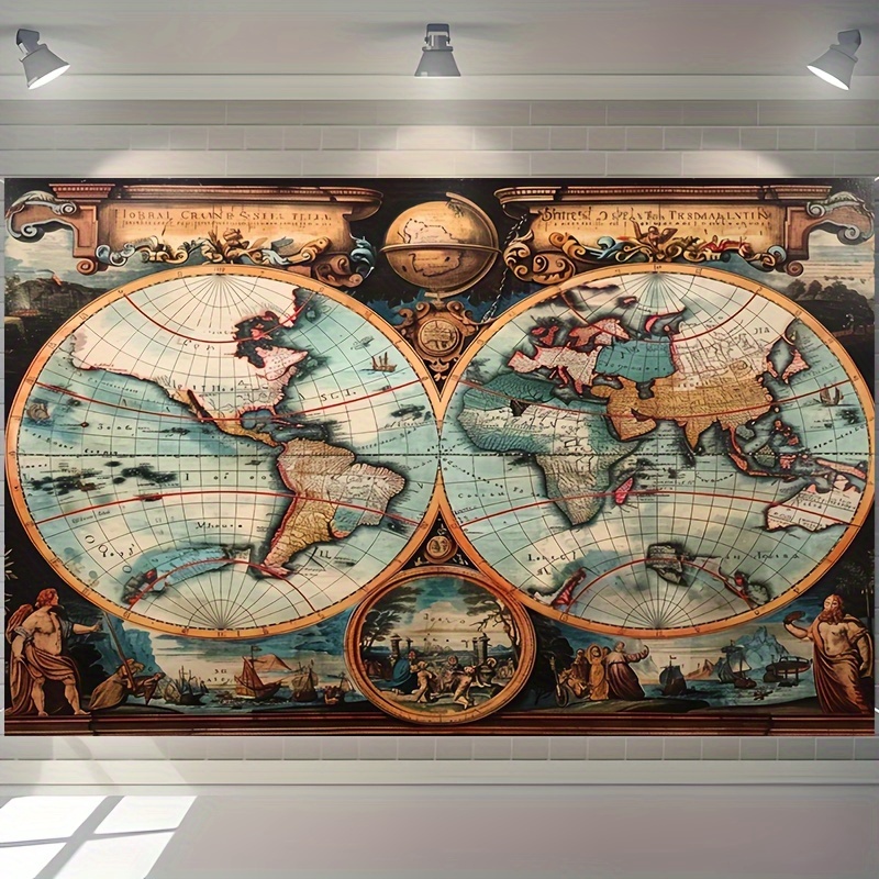 1 vintage nautical adventure b - Outdoor Adventure Background ulasan dan harga