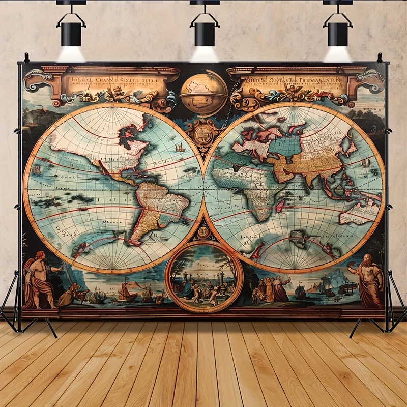 1 vintage nautical adventure b - Outdoor Adventure Background ulasan dan harga