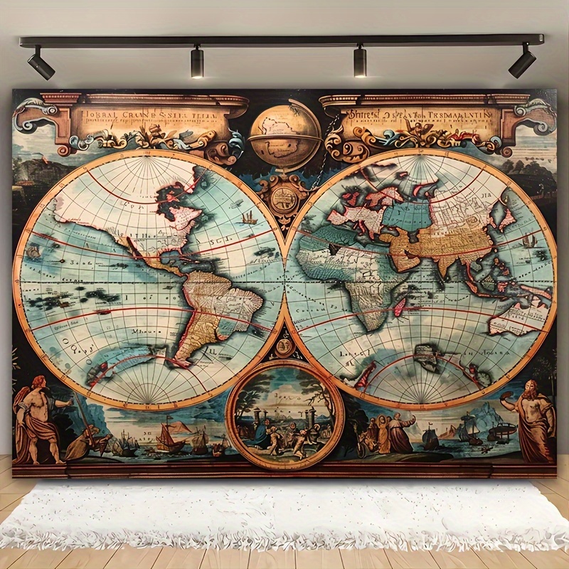 1 vintage nautical adventure b - Outdoor Adventure Background ulasan dan harga