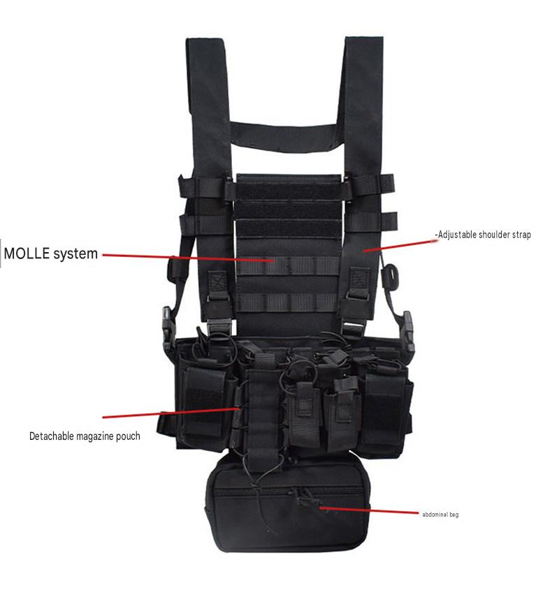 Tactical Chest Rig Vest with D - Outdoor Adventure Vest ulasan dan harga