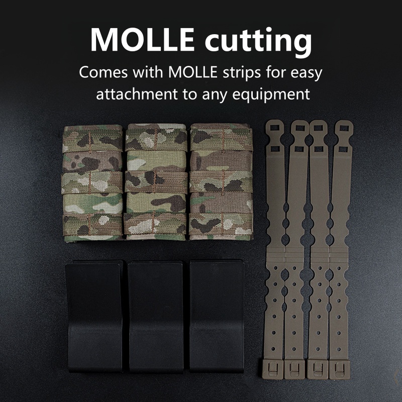 MOLLE-Compatible Triple Magazi - Outdoor Adventure Vest ulasan dan harga