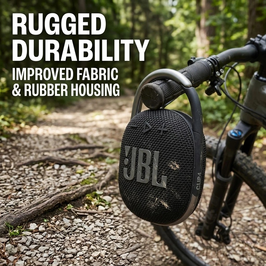 JBL CLIP4 Rugged Portable Blue - Outdoor Adventure Hours ulasan dan harga