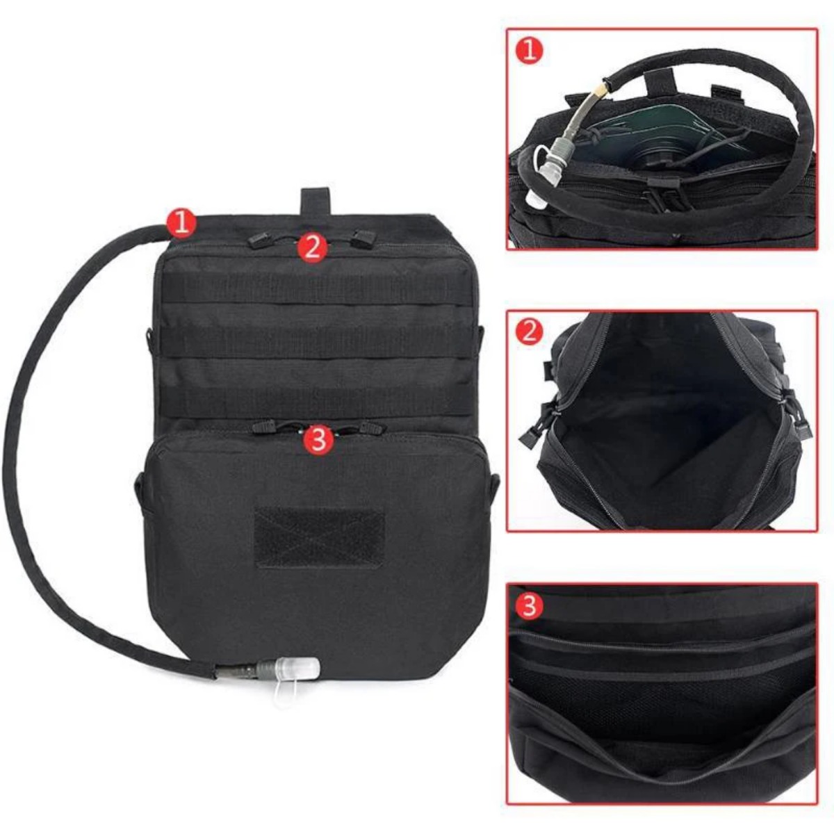 Outdoor Molle Bag Camping Hydr - Outdoor Adventure Vest ulasan dan harga