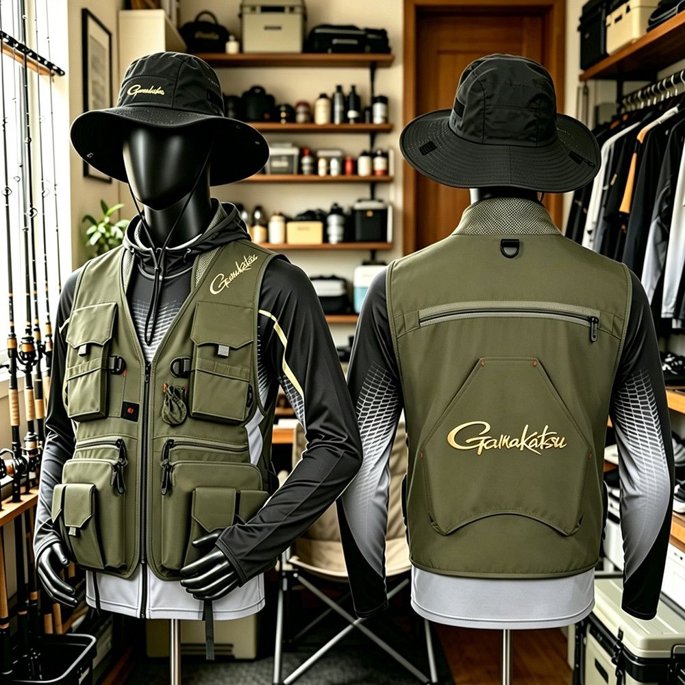 Gamakatsu Men Multi-Pocket Fis - Outdoor Adventure Vest ulasan dan harga