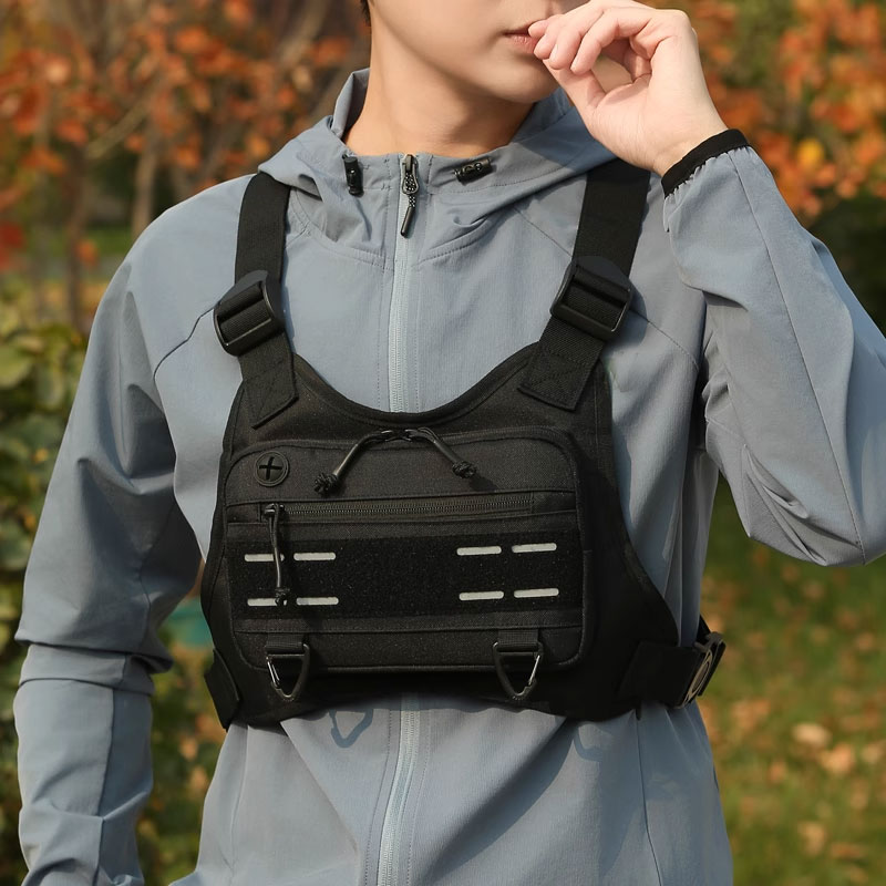 Outdoor Chest Bag For Men Fron - Outdoor Adventure Vest ulasan dan harga