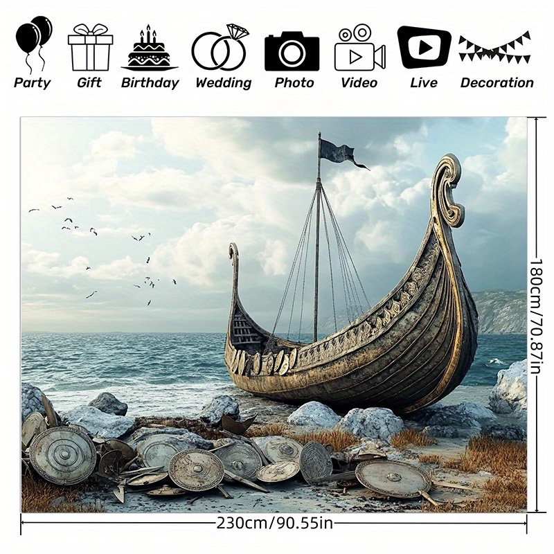 Large Viking adventure photogr - Outdoor Adventure Background ulasan dan harga