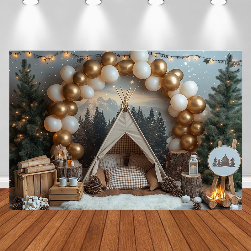 LS Night Camping Photography B - Outdoor Adventure Background ulasan dan harga