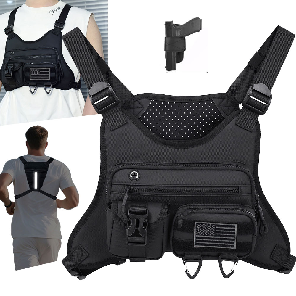 Camping Front Chest Vest  Back - Outdoor Adventure Vest ulasan dan harga