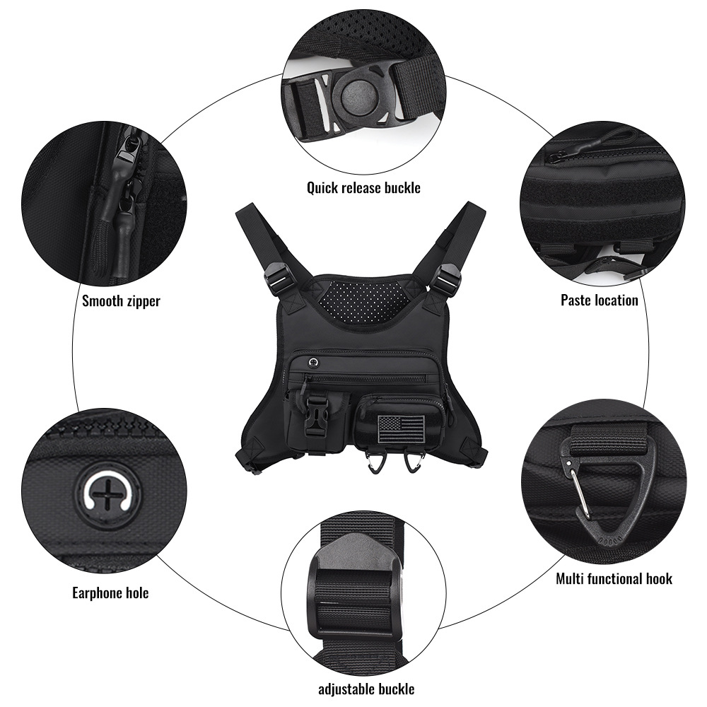 Camping Front Chest Vest  Back - Outdoor Adventure Vest ulasan dan harga